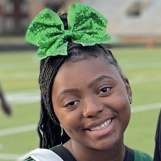 Photo shows a headshot of Koni'ya Williams, a 10th grader at Gary Comer College Prep in Chicago, IL, who was part of the Homecoming Court.