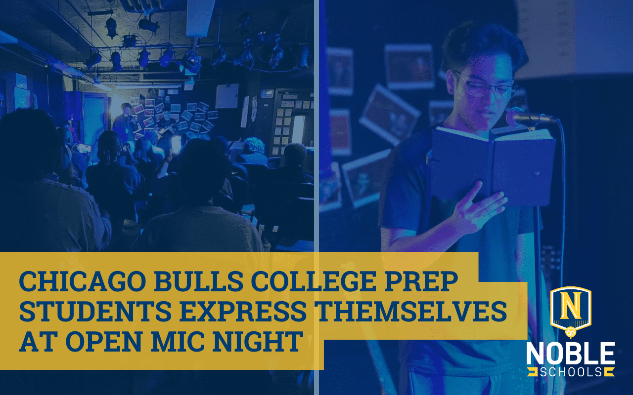 Chicago Bulls College Prep Students Express Themselves at Open Mic Night